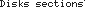 Diskette sections